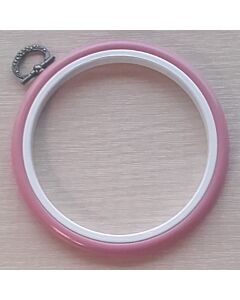 4in Round Coloured Flexi Hoop - Dark Pink