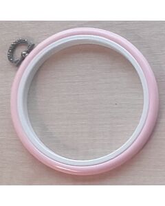 4in Round Coloured Flexi Hoop - Light Pink
