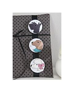 Rico Dog Buttons Embroidery Kit
