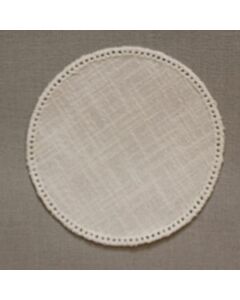 12cm Round Crochet Doilies - White 12cm / 5in