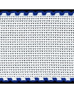 2in / 5cm White / Royal Blue Edged Aida Band - 1m
