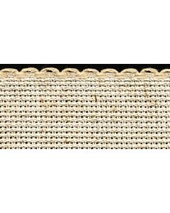 1.5in / 3cm Oatmeal Fleck (25% Linen) Aida Band - 1m