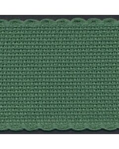 2in / 5cm Christmas Green Aida Band - 1m