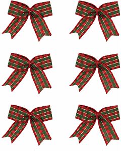 Trimits Tartan Craft Bows x6
