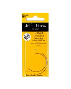 John James Curved Beading Needles - Size 10 (2 Needles)