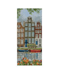 Amsterdam Scene Counted Cross Stitch Kit