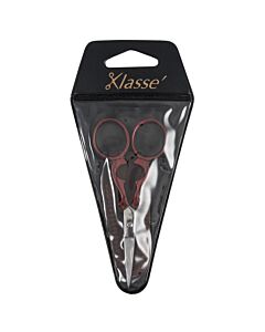 Hemline Embroidery Scissors - Victorian: 9.6cm or 3.75in: Red