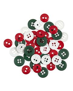 Craft Buttons - Christmas (125 Pieces)