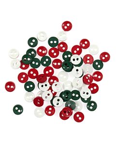 Craft Buttons - Christmas (4g Pack)