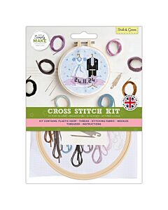 Simply Make Cross Stitch Kit - Bride & Groom