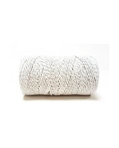 Baker's Twine White With Silver Sparkle 100m Roll