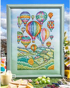 Cross Stitcher Project Pack - Beautiful Balloons Meadow View - XST355