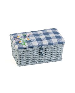 Woven Basket: Wild Summer Floral Plaid