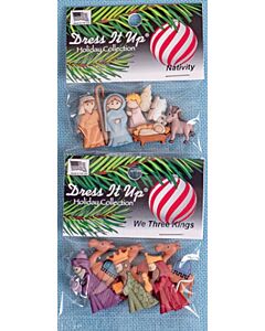 Christmas Dress It Up! Buttons Bundle - D