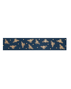 Jomil - 15mm Navy Bee Sparkle Ribbon