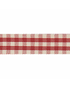 7mm Rustic Gingham Red
