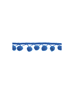 Blue Pom Pom Trim - 20mm W