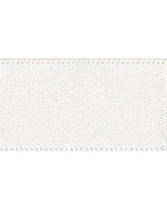 Ribbon: Double Faced Satin: 1m x 10mm: Bridal White