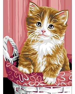 Canvas: Royal Paris: Kitten in Basket