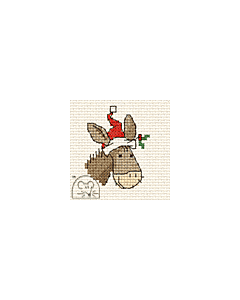 Mouseloft Christmas Donkey Cross Stitch Kit - 004-L34stl