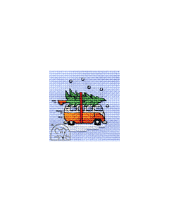 Mouseloft Collecting The Tree Cross Stitch Kit With Card And Envelope - K32stl