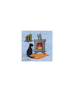 Mouseloft Cosy Woodburner Cross Stitch Kit - 004-N36stl