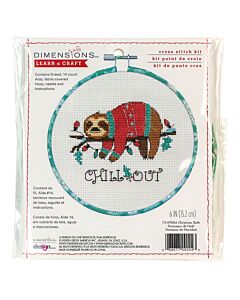 Wrapped Hoop Kits - Christmas Sloth