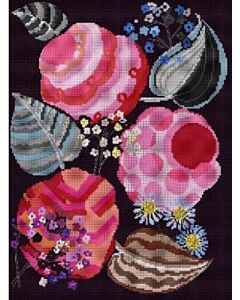 BL1195/77 - Deco Rose Motif From Relais Cross Stitch Kit - 20% off RRP