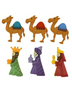 Dress It Up! Buttons - We Three Kings