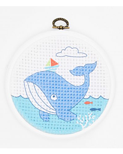 DMC Stitch It Junior Embroidery Kit Whale - 50% off RRP