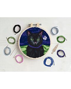  Simply Make Large Cross Stitch Kit - Black Cat