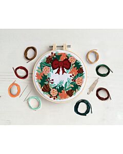  Simply Make Large Cross Stitch Kit - Autumn Wreath