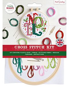 Simply Make Cross Stitch Kit - Noel Sentiment