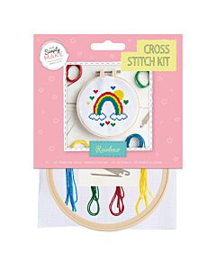 Simply Make Cross Stitch Kit - Rainbow