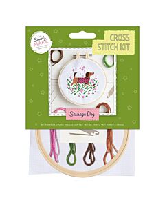 Simply Make Cross Stitch Kit - Sausage Dog