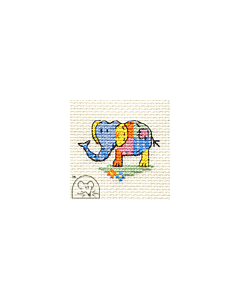 Mouseloft Patchwork Elephant Cross Stitch Kit - 004-L03stl