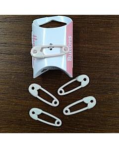 Safety Pin Charm - Pink 38mm 5 pack