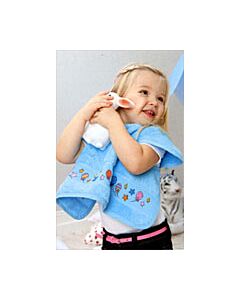 Rico Baby Armhole Feeder Bib - Azure (40 x 49cm)