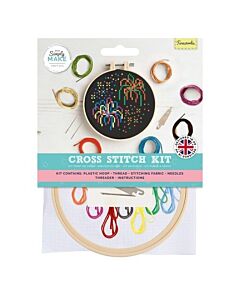 Simply Make Cross Stitch Kit - Fireworks