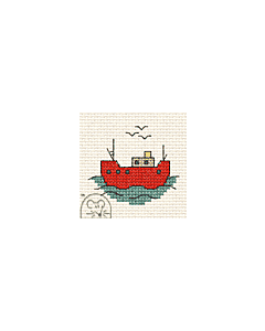 Mouseloft Fishing Boat Cross Stitch Kit - 00B-002bts