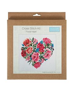 Floral Heart - Trimits Cross Stitch Kit 