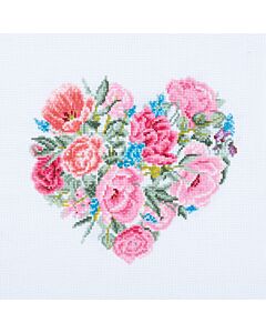 Trimits - Cross Stitch Kit - Floral Heart