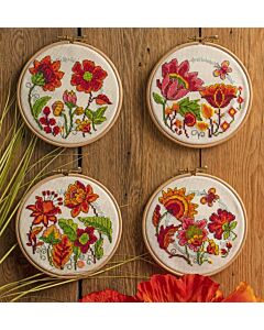 Cross Stitcher Project Pack - Flower Hoops XST347