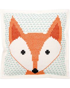 Rico Fox Felt Cushion Cross Stitch Kit 