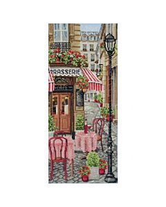 French City Scene Counted Cross Stitch Kit