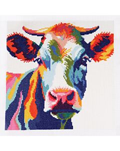 Trimits - Cross Stitch Kit - Colourful Cow