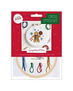 Simply Make Cross Stitch Kit - Gingerbread Man