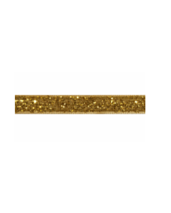 10mm Glitter Velvet Ribbon Gold