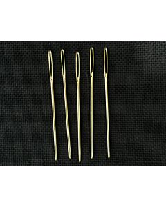 Gold Plated Tapestry Needles - Size 22 - 26 (Pack of 5)