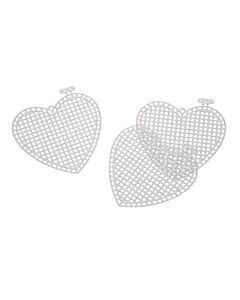 Plastic Canvas 3 Inch Heart Shape - 5 pack 